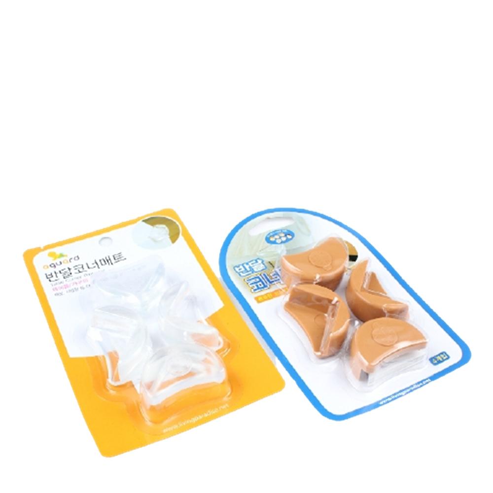 가전 가구 테이블 모서리 보호 부착 반달코너매트 4P