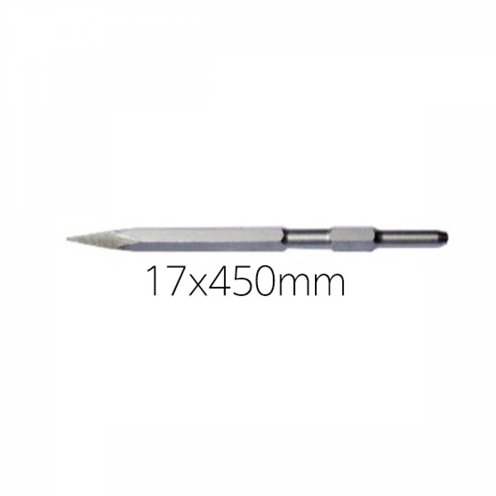 편한손 육각노미 포인트치즐용 파괴함마용 17x450mm