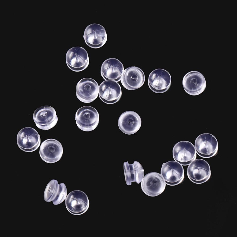 햄버거 클러치 실리콘 귀걸이 뒷 마개 5mm 2개(1쌍) DIY 장식