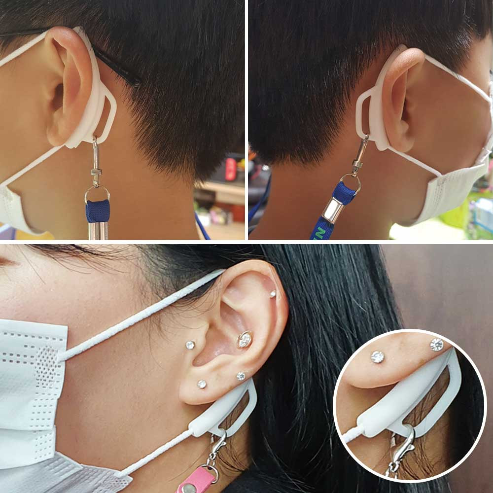귀 보호대로 더이상 귀아픔은 그만 안아프귀 이어가드 마스크 귀 보호대 단품(스트랩x)