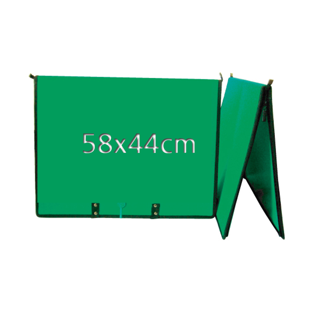 삼각자료판(지퍼용)-초록 58X44cm 찍찍이보드판