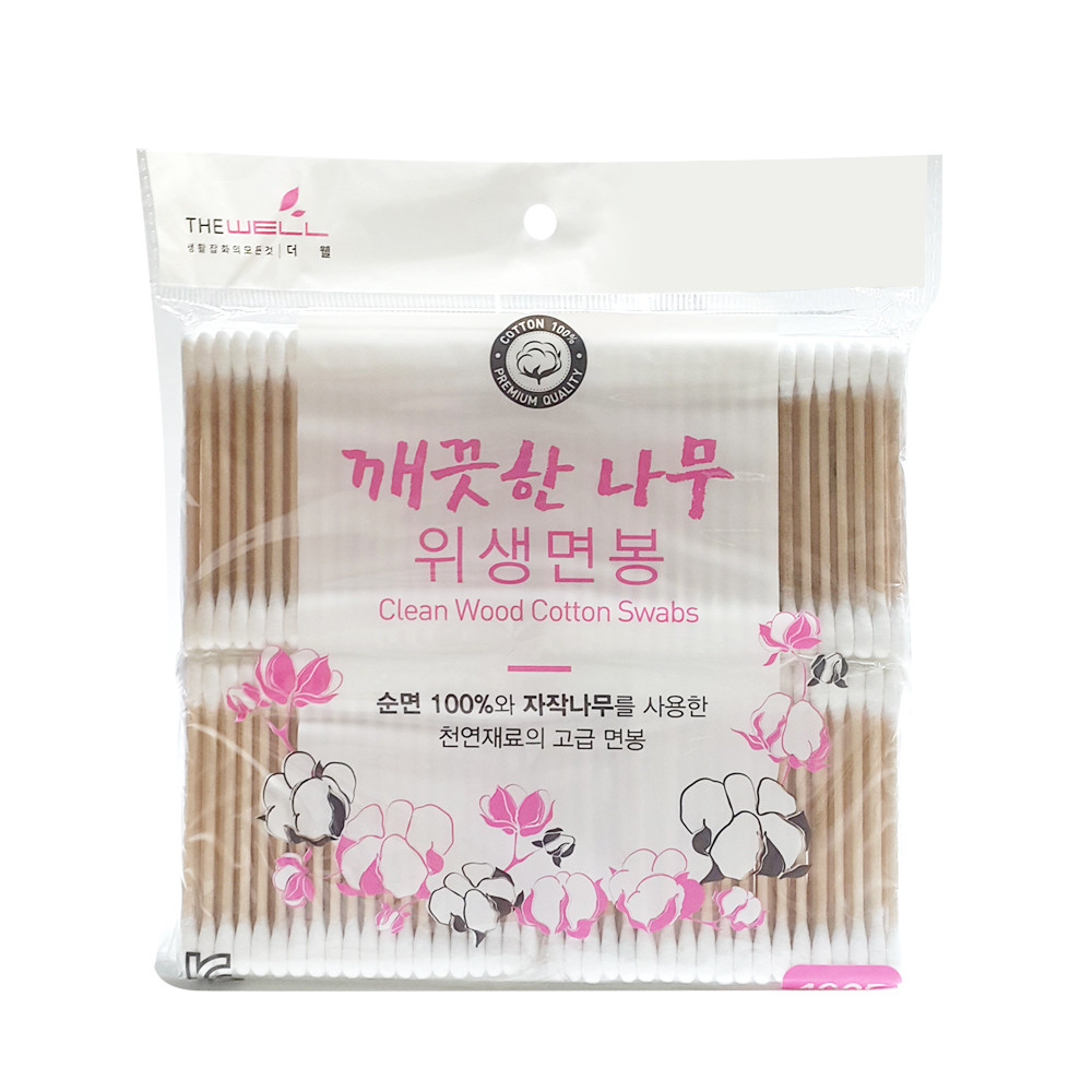 깨끗한나무 위생면봉 400개입 일회용 순면 귀이개