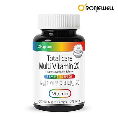 [★1+1 구성★ 로니웰] 토탈케어 멀티비타민 20 700mg &times; 90정(3개월분)