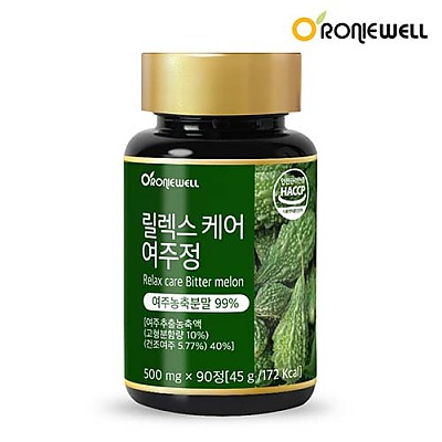 [★1+1 구성★ 로니웰] 로니웰 릴렉스케어 여주정 500mg &times; 90정(3개월분)