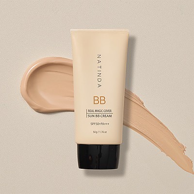 [★무료배송★ 나틴다]SPF 50+ PA+++ 나틴다 리얼 매직 커버 선비비크림 50g