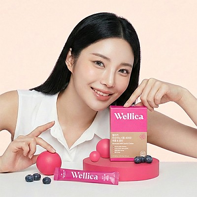 [★무료배송★ 웰리카] 순도 97% 이상 미오이노시톨 웰리카 미오이노시톨 4000 캐롭 콜린 엽산 미네랄 5g &times; 30포