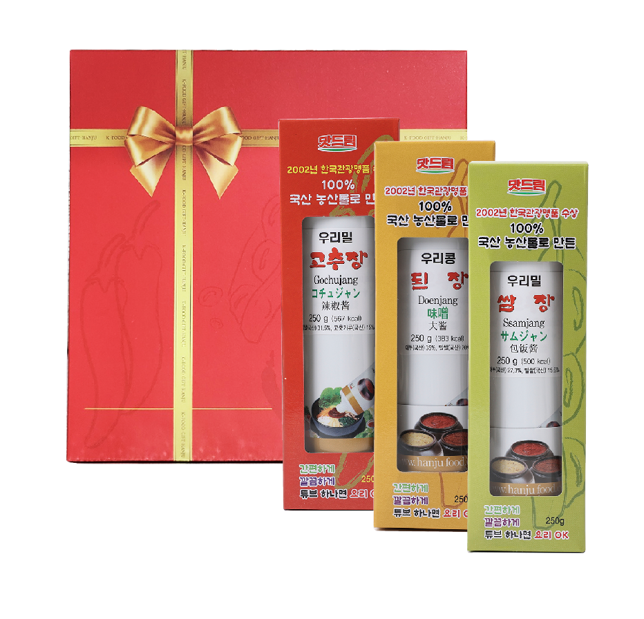 맛드림 우리밀 장류250g 튜브종합셋트 7호 x 12개
