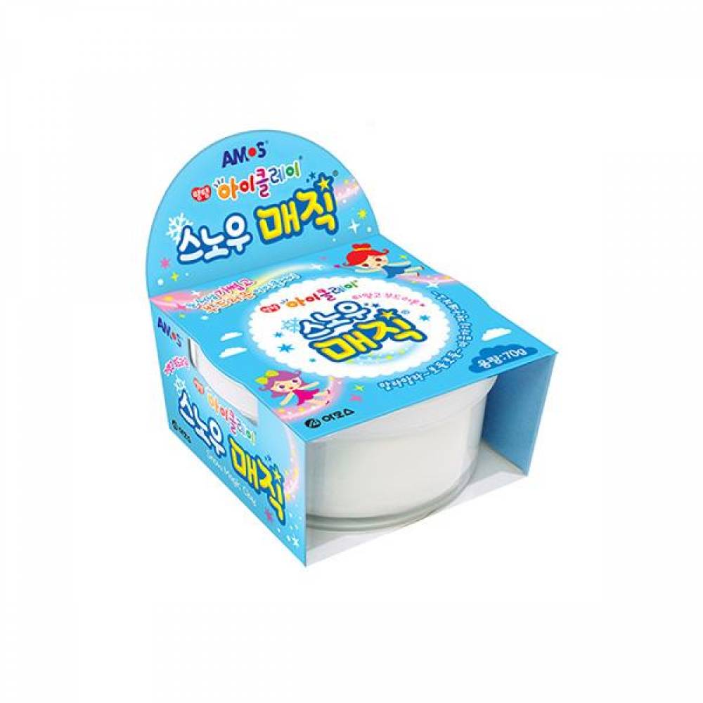 부드럽고 가벼운 스노우매직 화이트 점토 클레이 70g