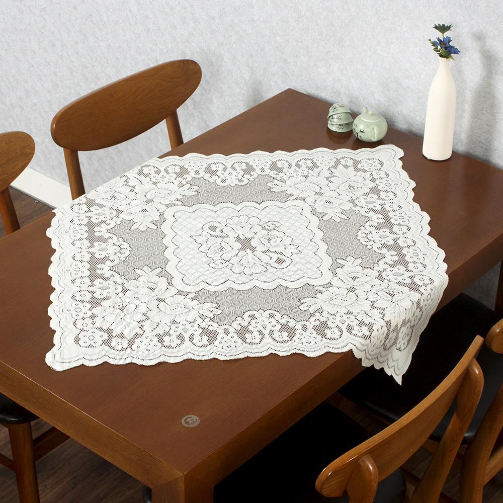 우아한 로맨틱 레이스 테이블보 76x76cm 감성디자인