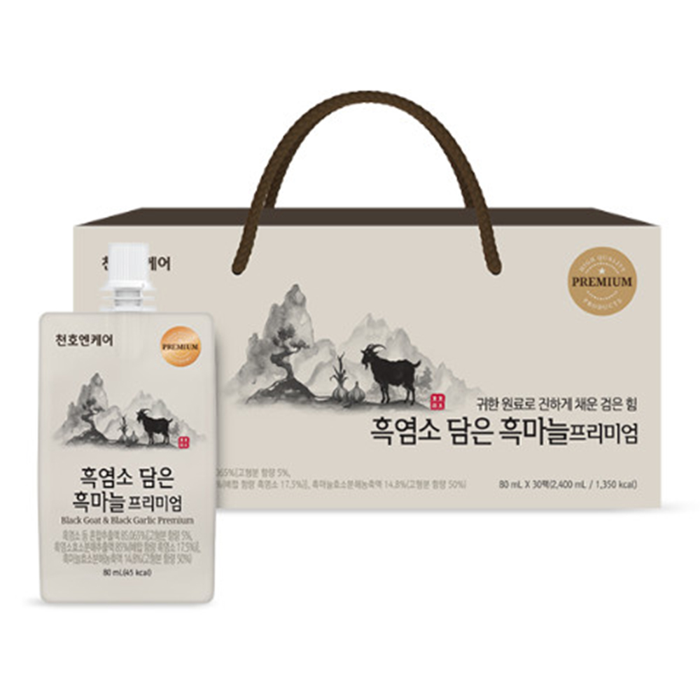 [천호엔케어] 흑염소담은흑마늘프리미엄 80ml x 30팩