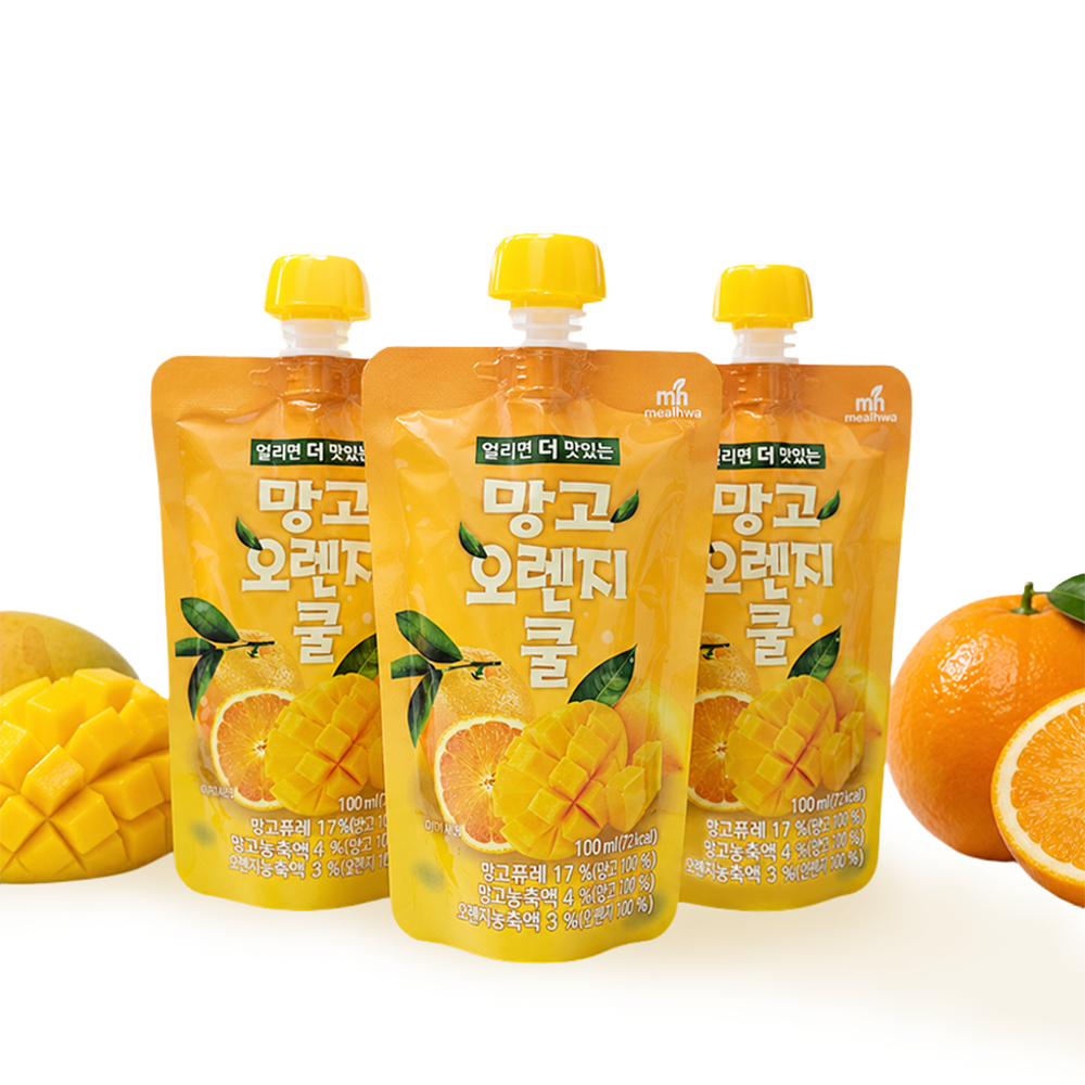 밀화푸드 얼리면 더 맛있는 망고오렌지쿨(100mL 10팩)