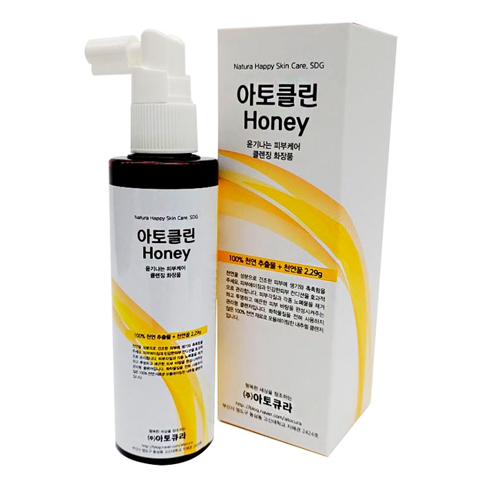 아토클린 Honey 자연유래 필링 100% 천연추출물 아큐데오 꿀피부 허니 필링 모공관리 각종 피부 트러블 잡티 클렌징 피부탄력 보습