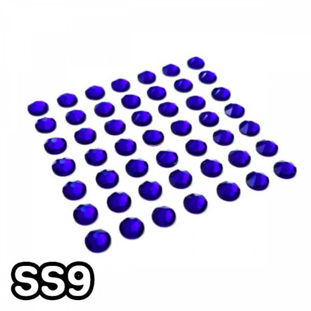 GGD 스와로브스키 2088 평스톤 - 코발트 SS9 30개