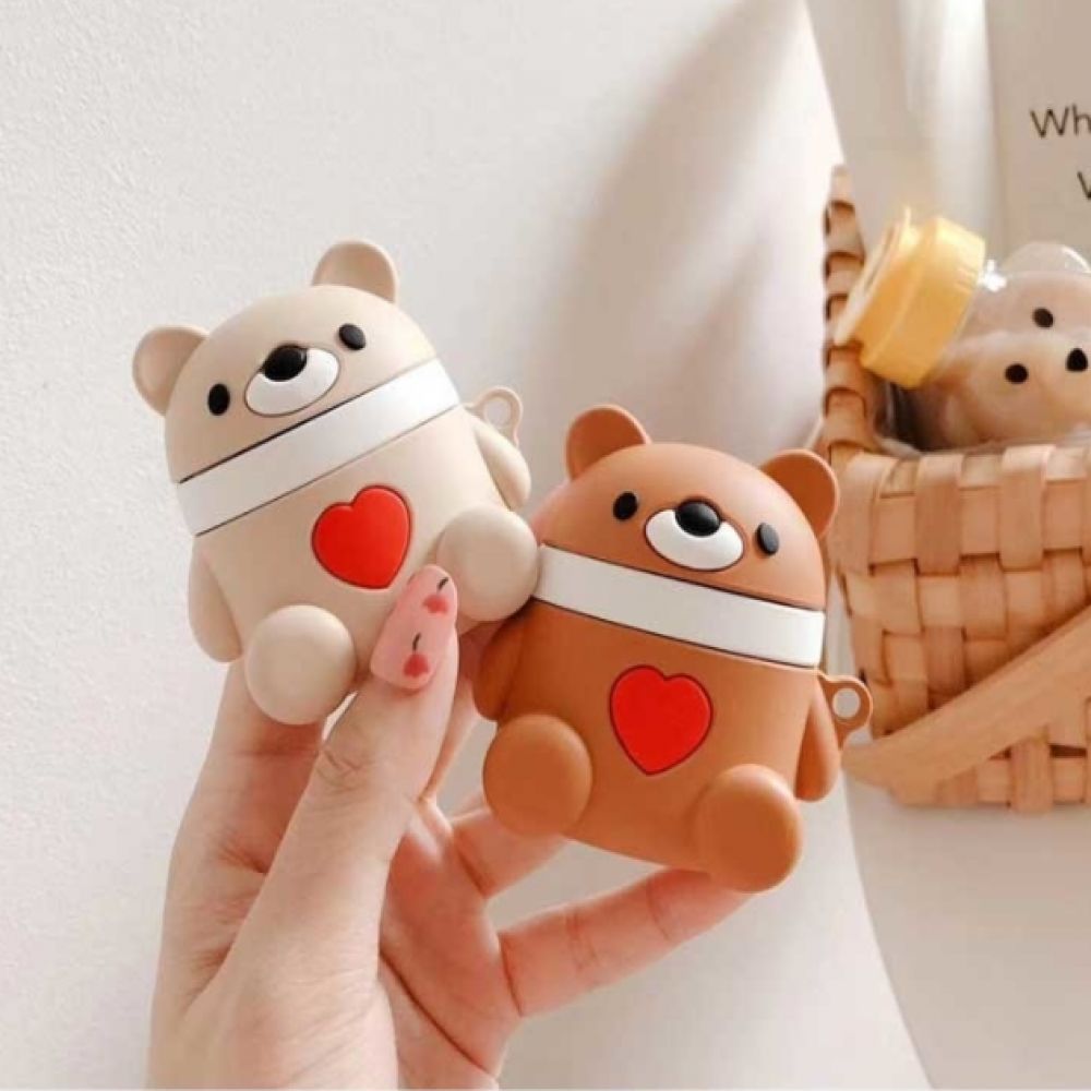 베어로봇 에어팟 케이스 1/2세대 베이지