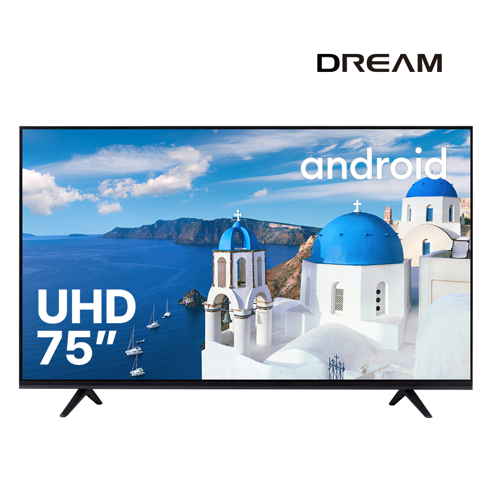 [더드림TV] 75인치 구글 스마트  UHD LED TV 무료 스탠드 설치
