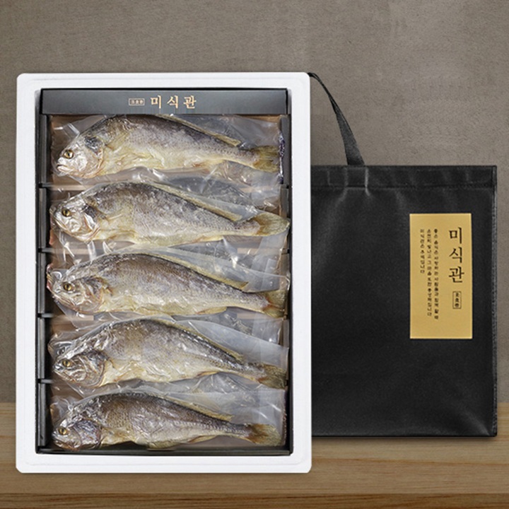 [미식관] 영광법성포 손질 자숙 특대 부세보리굴비 선물세트 5미/미당 30-32cm/내장 및 아가미제거
