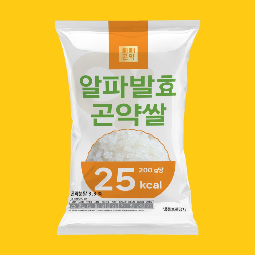 빼빼곤약 알파발효곤약쌀 200g(100g당 12.5kcal) 30개