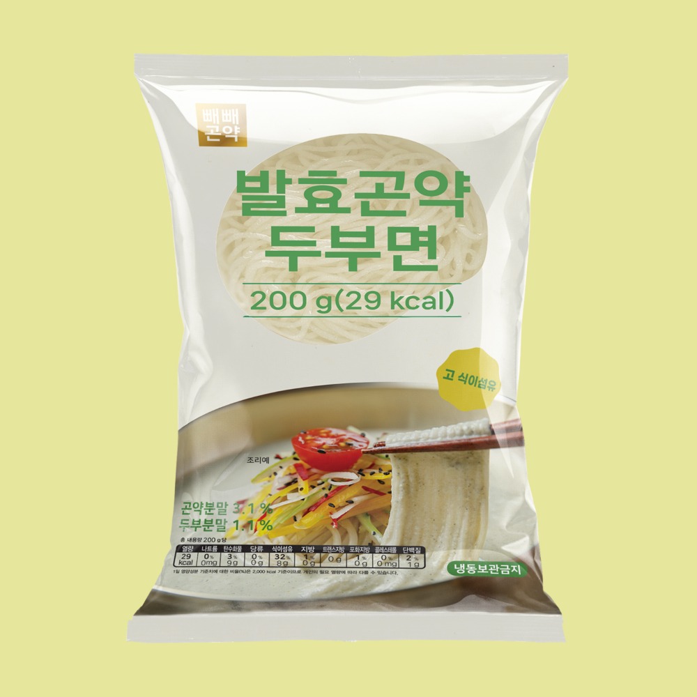 빼빼곤약 발효곤약두부면200g (100g당 14.5kcal) 10개