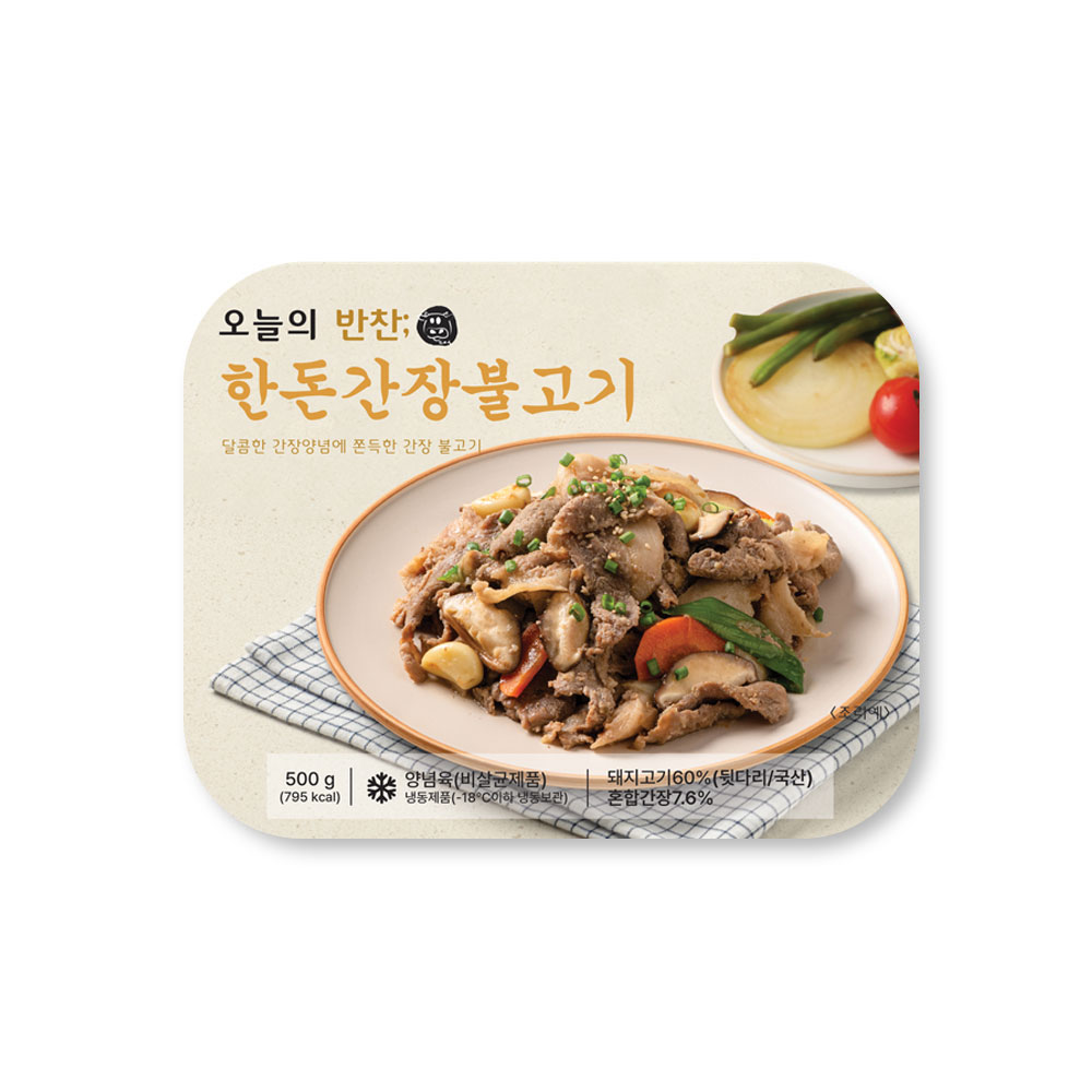 [명진푸드] 한돈 간장 불고기 500g 간장불고기양념 돼지간장불고기 한돈불고기 돼지고기불고기 돼지불고기