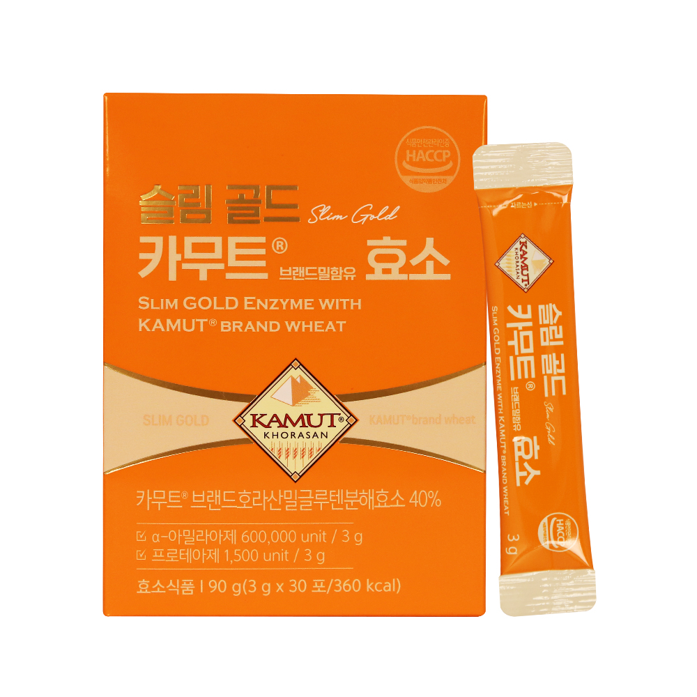 [대현에벤에셀] 슬림 골드카무트&reg;브랜드밀효소 3g x 30포