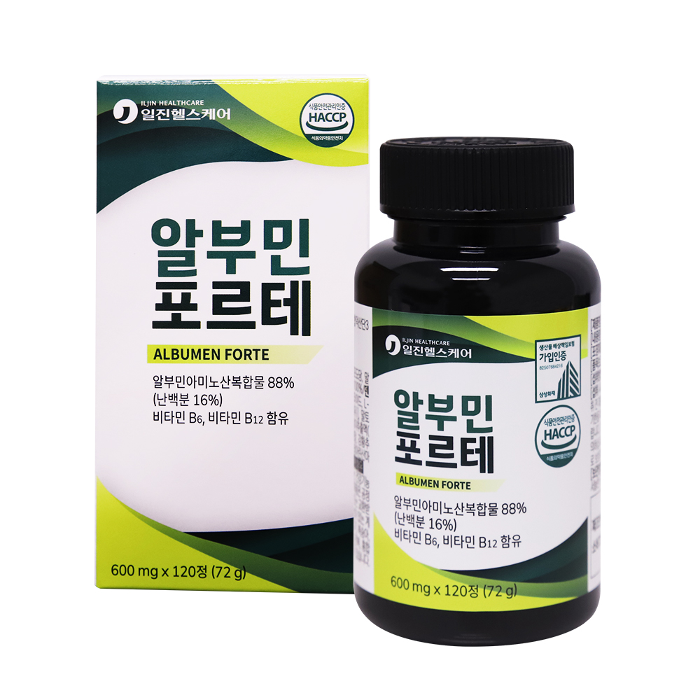[일진헬스케어] 알부민 포르테 600mg x 120정
