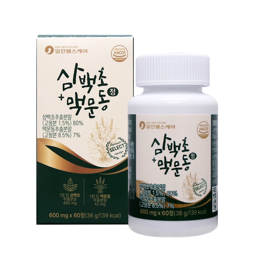 [일진헬스케어] 삼백초 맥문동정 600mg x 60정