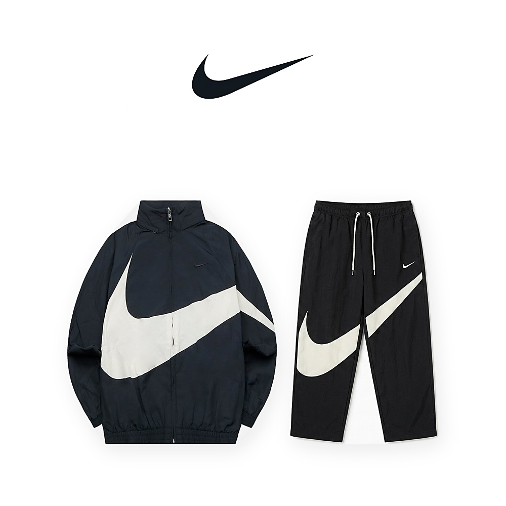 [NIKE] 나이키 스우시 우븐 자켓/팬츠(블랙 S~L) 자켓 블랙 M