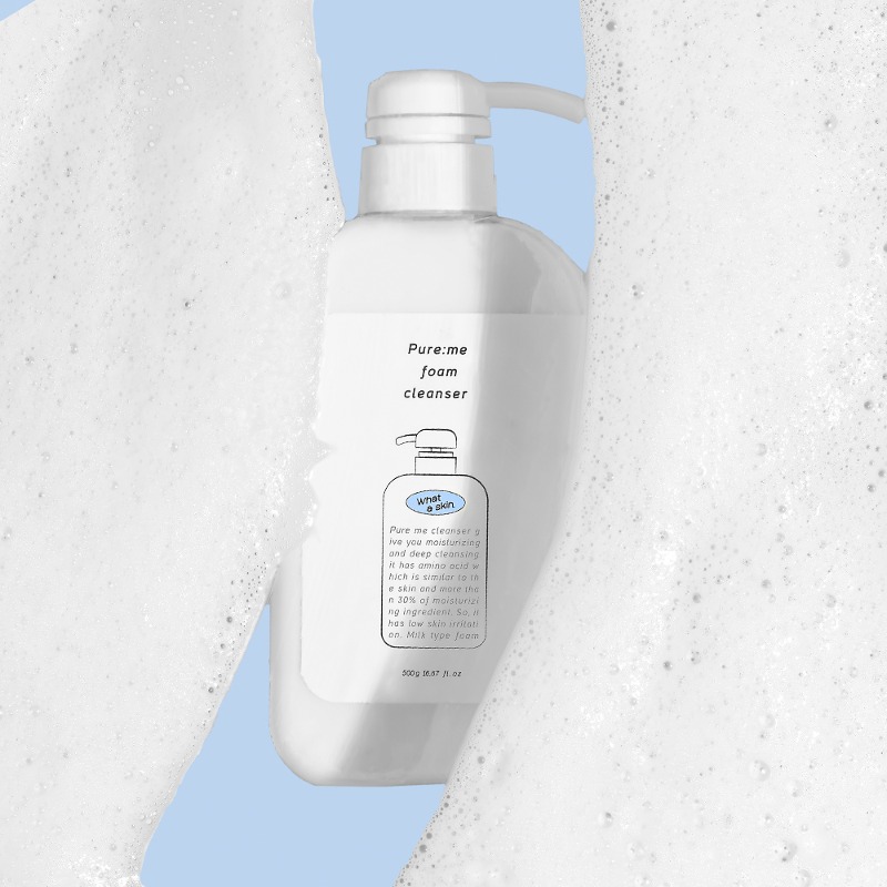 [와더스킨] 퓨어미 폼클렌징 500ml