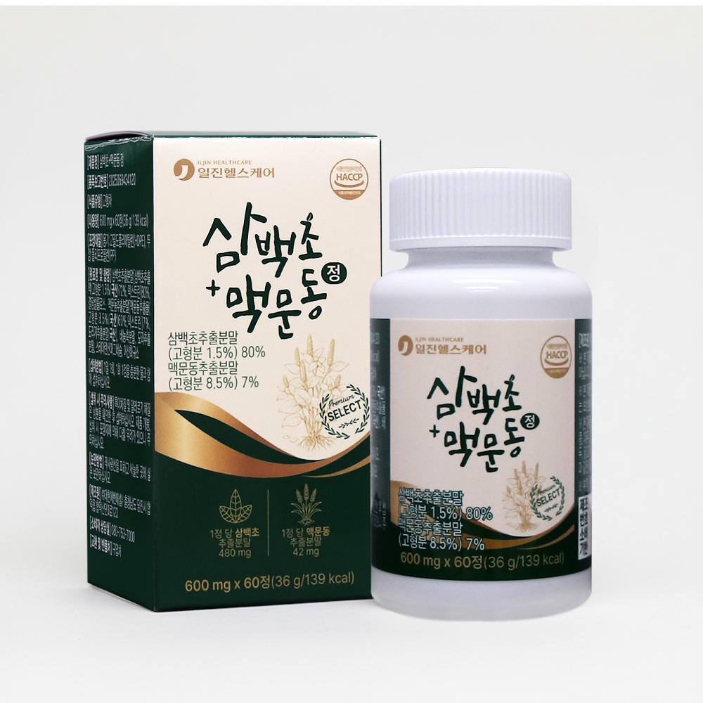 [일진헬스케어] 삼백초 맥문동정 600mg x 60정
