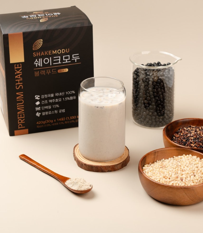 [쉐이크모두] 블랙푸드 선식 + 1박스 식사대용선식 선식쉐이크 선식가루 영양식 곡물쉐이크