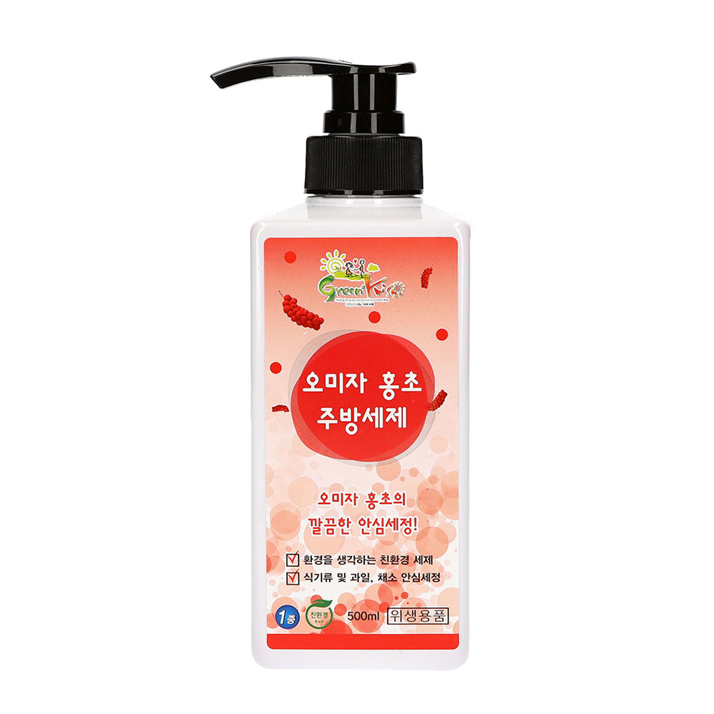 그린키스 오미자 홍초 주방세제 500ml